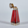 A Victorian Ruby Glass and Silver Vinaigrette - 2