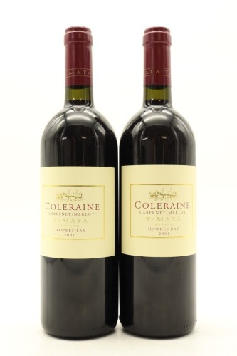 (2) 2001 Te Mata Estate Coleraine, Hawke's Bay