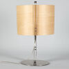A Contemporary Chrome and Beech Veneer Table Lamp - 3