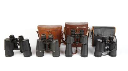 Four Pairs of Modern Binoculars