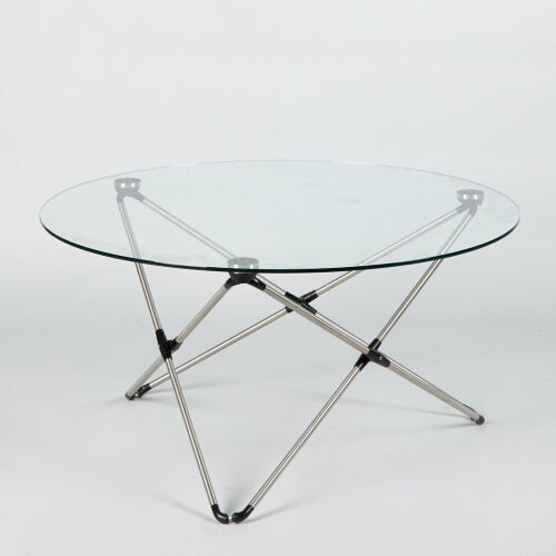 A Contemporary Glass Circular Coffee Table