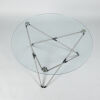 A Contemporary Glass Circular Coffee Table - 2