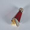 A Victorian Ruby Glass and Silver Vinaigrette - 4