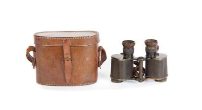 A Pair of WWI Vintage 'Kershaw and Sons', Leeds (Six Power) Binoculars
