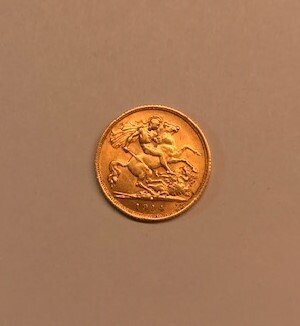 A 1914 Half Sovereign 