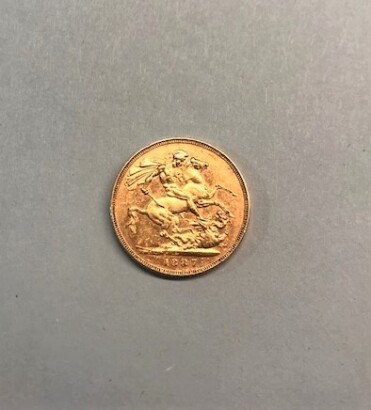 An 1887 Gold Sovereign