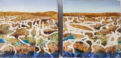 A Tuggerah D and I and II paintings by Stephen Phibbs Australia