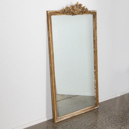 An Impressive Giltwood Overmantel 19 Century Mirror