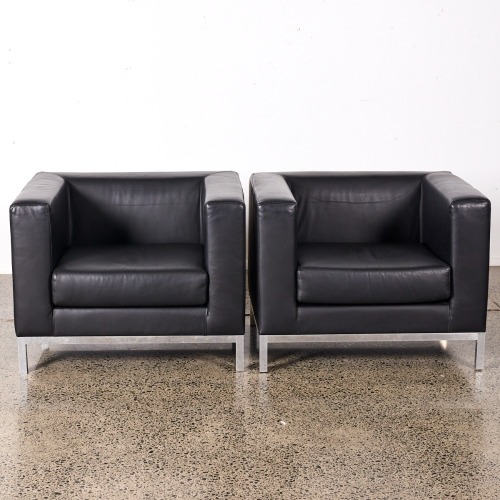 A Pair Of Replica Le Corbusier LC3 Chairs