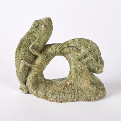 A Stone Chameleon Ornament