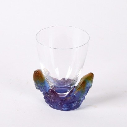 A French Daum Bacchus Crystal Glass