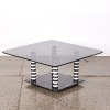 A Vintage Italian Striped Marble Coffee Table - 2