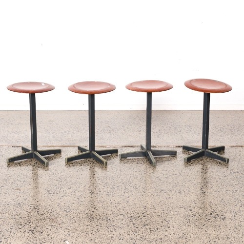 A Set Of Four Pagholz Stools