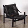 A Torbjorn Afdal Hunter Black Leather Chair - 2