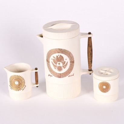 A Three Piece Georges Briard For Hamlynd Mid-Century Coffee Set