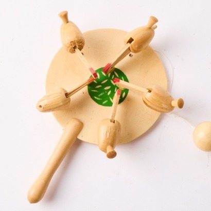 A Hanging Chicken Feeding Toy