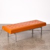 An Orange Steel Case Bench - 2