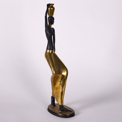 A Hagenauer Brass African Figure