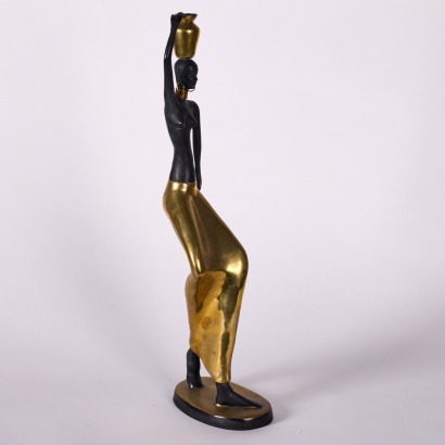 A Zohogenauer Brass African Figure