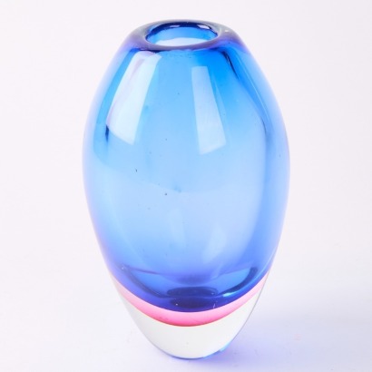 A Murano Art Glass Vase By Flavio Poli