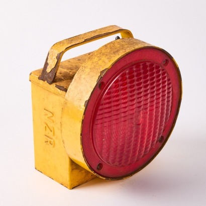 A Vintage Road Works Hazard Lamp