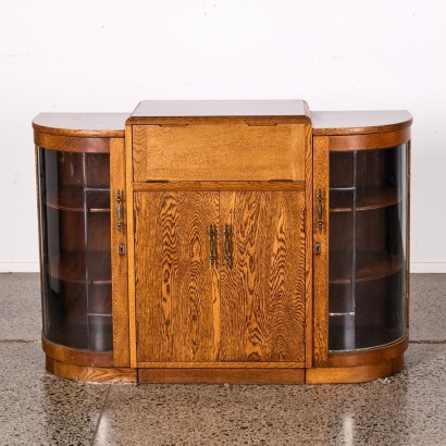 An Oak Art Deco Sideboard