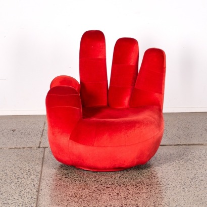 A Red OK Swivel Chair A/F