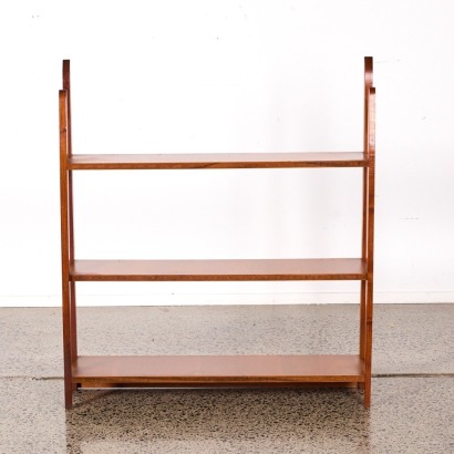 A Solid Wood Mid Century Bookshelf
