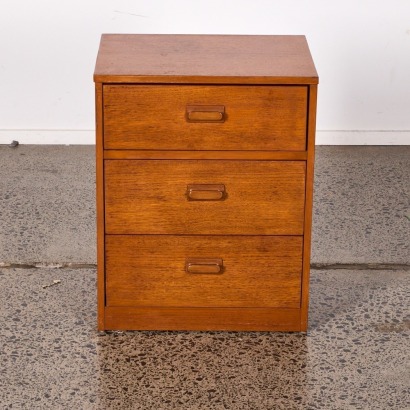 A Teak Mid Century Bedside Cabinet