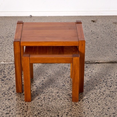 A Pair of Rimu Nesting Side Tables