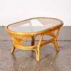 An Oval Cane Coffee Table - 2