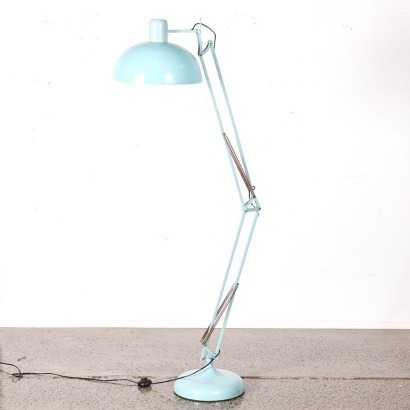 A Large Mint Green Anglepoise Floor Lamp