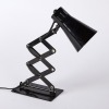 A Black Metal Wall Mounted Scissor Lamp - 2