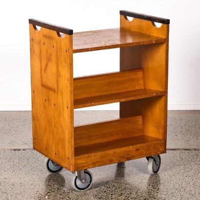 A Vintage Library Trolley