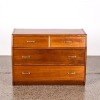 A Mahogany Mid-Century Chest of Four Drawers