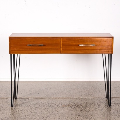 A Bespoke Mahogany Mid-Century Console