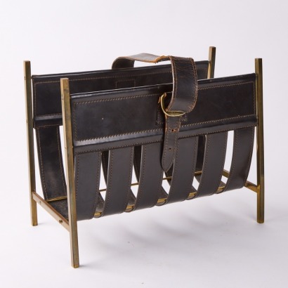 A Jacques Adnet Style Hand Magazine Rack