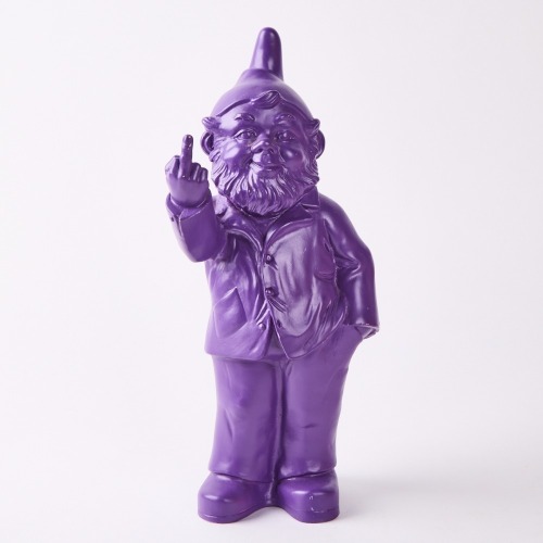 A Resin Gnome With A Finger