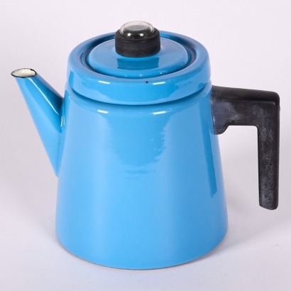 A Finel Arabia Enamel Coffee Percolator by Antti Nurmesniemi