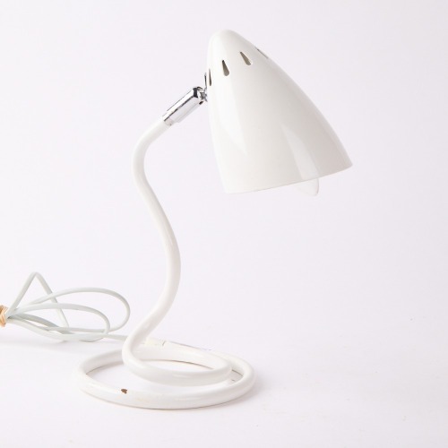 A Cream Coiled Base Table Lamp