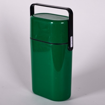 A Vintage Green Twin Insulated Wine Chiller