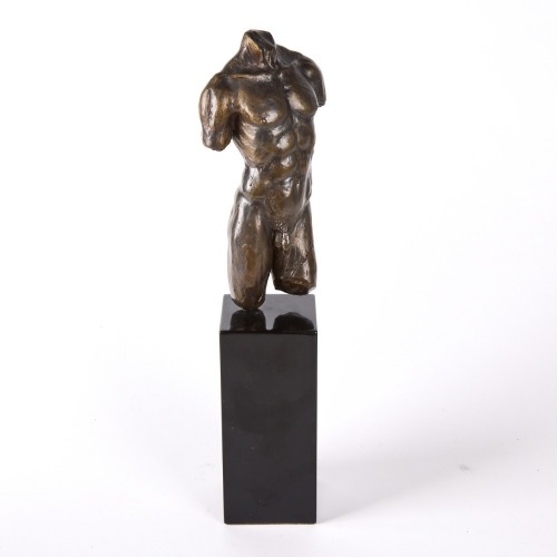 A Roderick Burgess Male Torso Statue