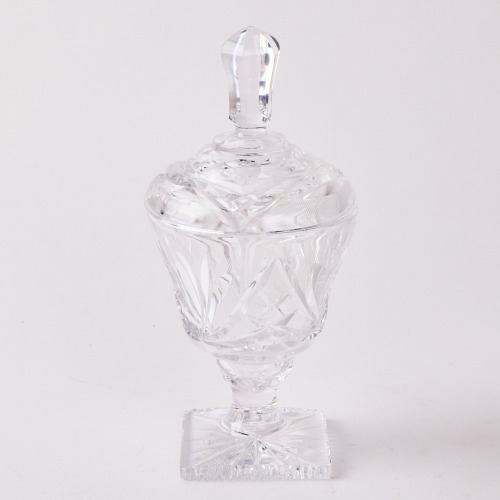 A Crystal Lidded Jar