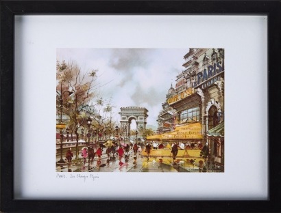 A Framed Print by Maurice Leyendre Paris Artist & Sculptor 1954