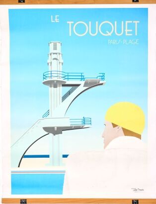 A Le Touquet Series Signed Razzia Print