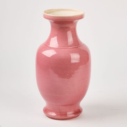 A Chinese Republican Period Ruby-Red Glazed Vase