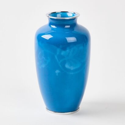 A Japanese 20th Century Enamelled Vase