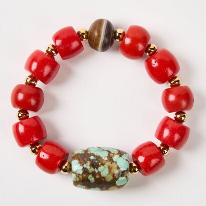A Chinese Tibet Sherpa Bamboo Bracelet