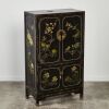 A Chinese Early-Mid 20th Century Black Lacquer 'Flower And Bird' Four-Doors Cabinet - 2