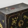 A Chinese Early-Mid 20th Century Black Lacquer 'Flower And Bird' Four-Doors Cabinet - 3